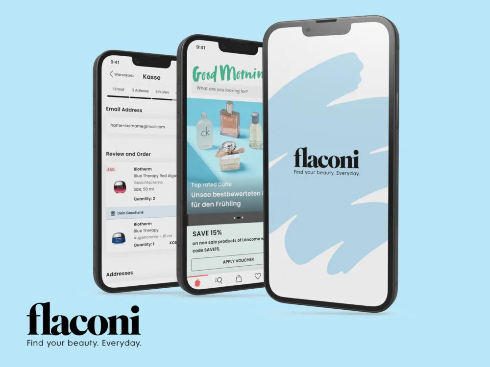 Flaconi beauty retail mobile application